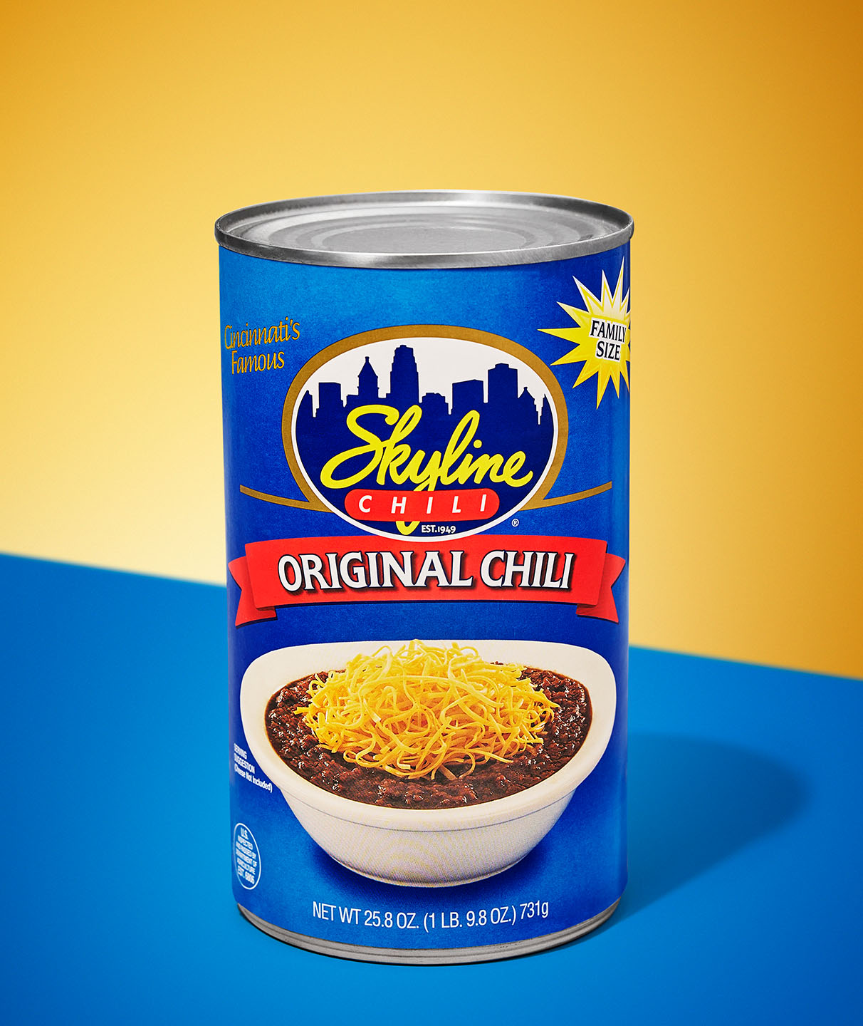 25.8 oz can of skyline chili