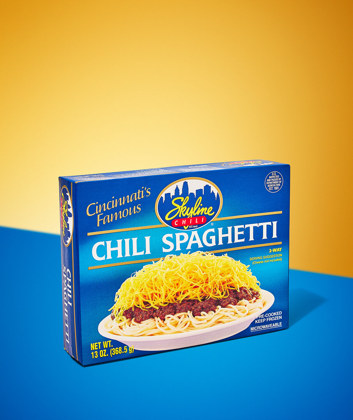 Frozen Chili Spaghetti grocery box