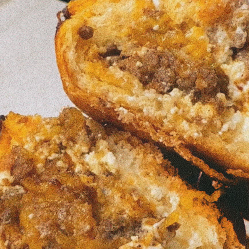 Rolls stuffed with skyline chili and cheese