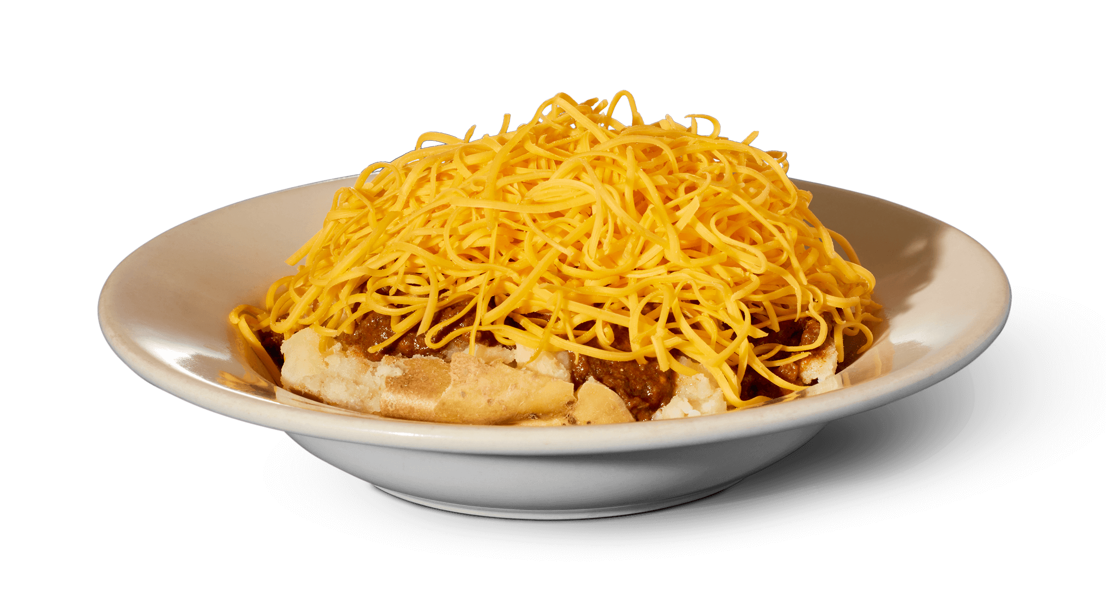 3 Way on top of steamed potato